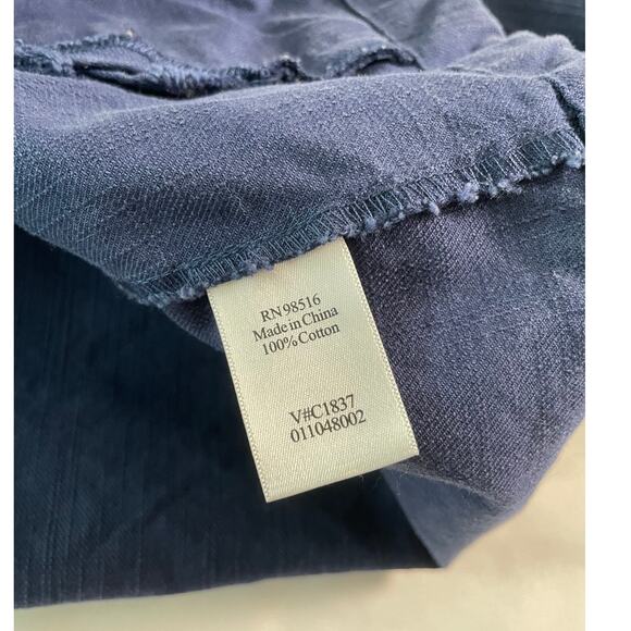 Coldwater Creek Blue Pullover Hooded Jacket SZ Small - Picture 5 of 8